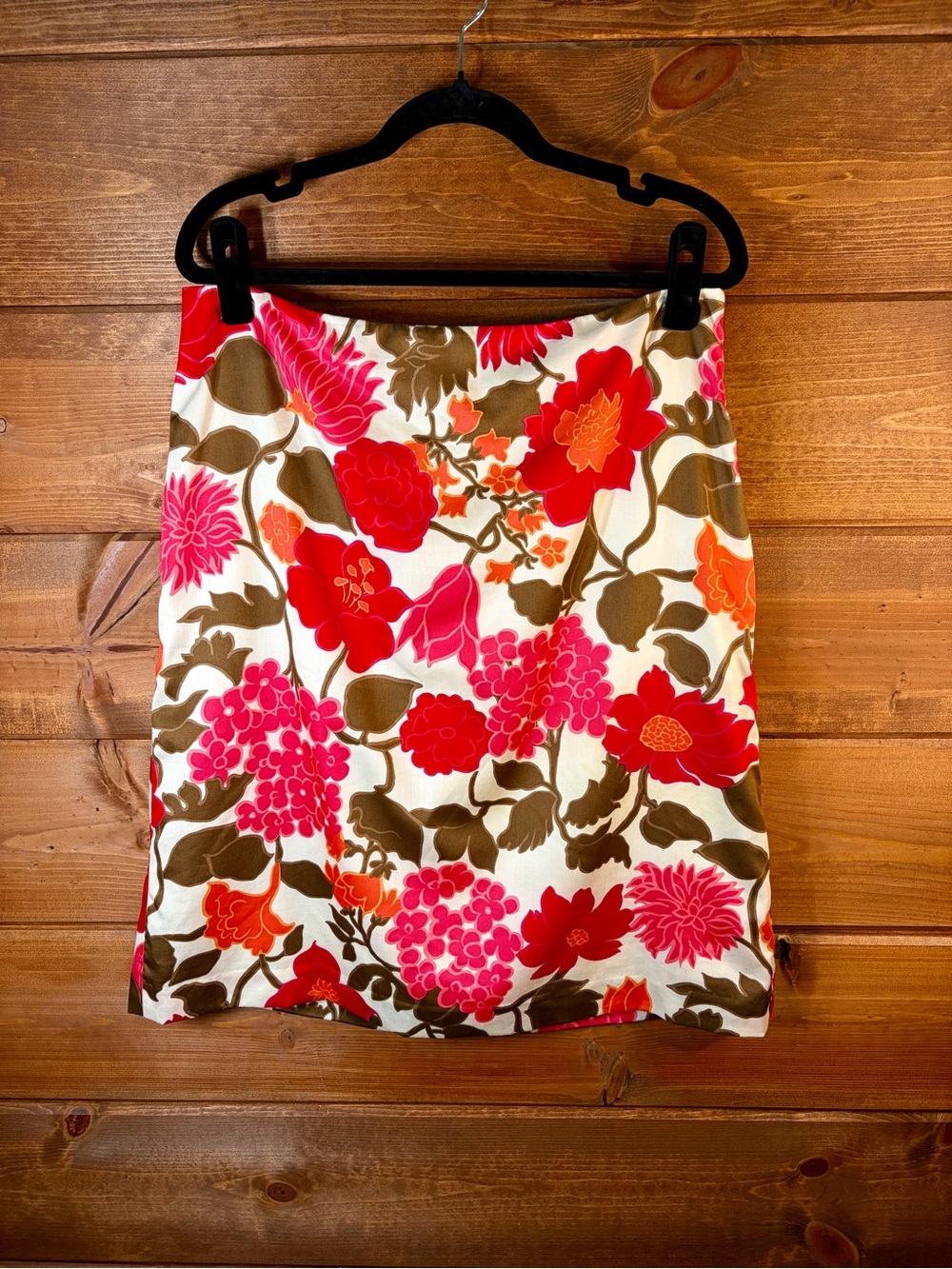 Ann Taylor Floral Pencil Skirt in White, Pink & Red Size 10 💕❤️🌸 - Picture 5 of 7